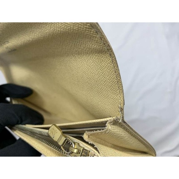 Louis Vuitton Azur White Portefeuille Wallet Sarah Flap Long Damier - Picture 10 of 10